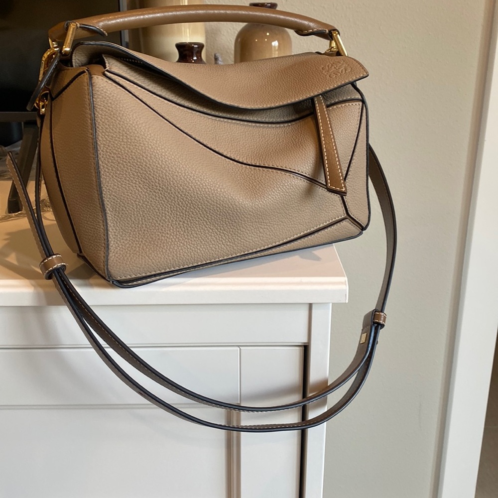 LOEWE puzzle bag SMALL Taupe